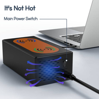 Stacja ładująca USB 150W podwójna ładowarka bezprzewodowa typ C QC3.0 PD 65W szybka ładowarka ładowarka USB do telefonu iPhone 13 X Xiaomi Laptop 5